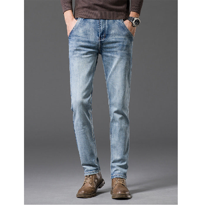 Men's Spring Pencil Pants Slim Outdoor Casual Jeans