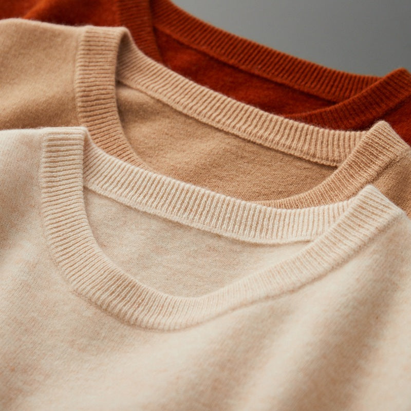 Round Neck Pullover Cashmere Bottoming Sweater
