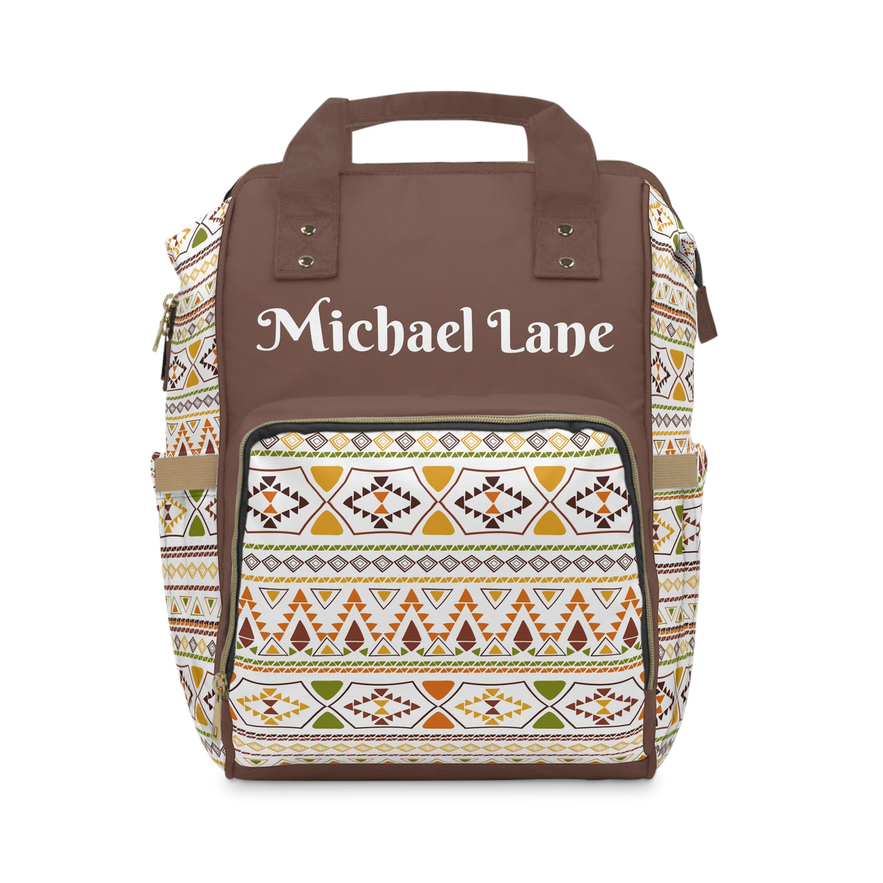 Personalized African Pattern Multifunctional Diaper Backpack, Newborn Gift, Baby Shower Gift, African Color Backpack