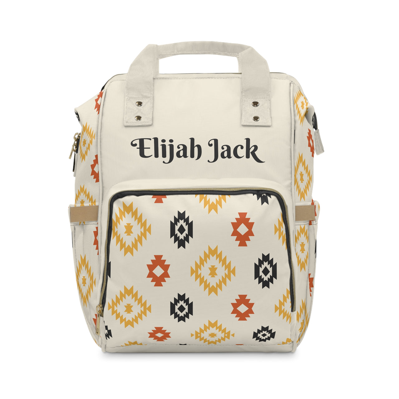 Personalized Southwestern Pattern Multifunctional Diaper Backpack, Newborn Gift, Baby Shower Gift, Western Backpack