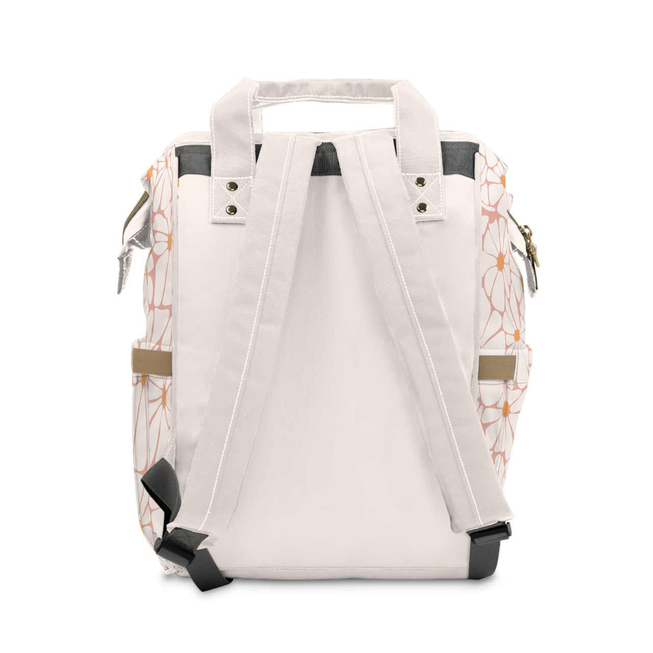 Personalized Boho Daisy Girls Multifunctional Diaper Backpack, Newborn Gift, Baby Shower Gift, Baby Diaper Bag Nappy Stroller Bag