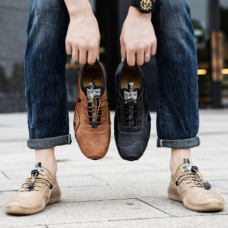 Breathable Versatile Fashion Men's Casual Leather Shoes