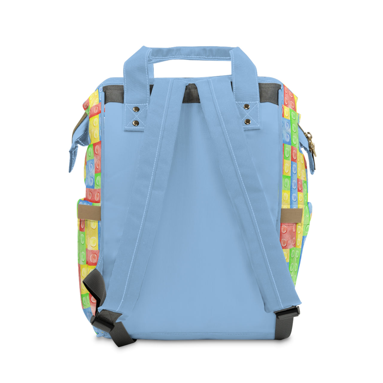 Personalized Colorful Leggo Block Multifunctional Diaper Backpack, Newborn Gift, Baby Shower Gift, Baby Diaper Bag Nappy Stroller Bag