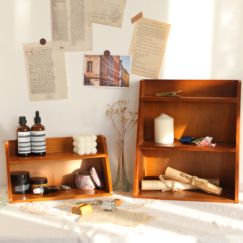 Home Cosmetics Shelf Desktop Retro Organizing Rack