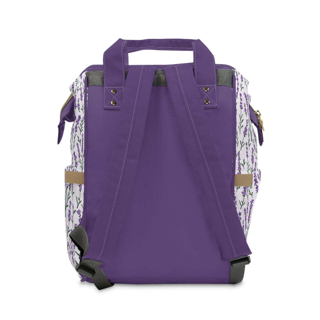 Personalized Purple Lavender Girls Multifunctional Diaper Backpack, Newborn Gift, Baby Shower Gift, Baby Diaper Bag Nappy Stroller Bag