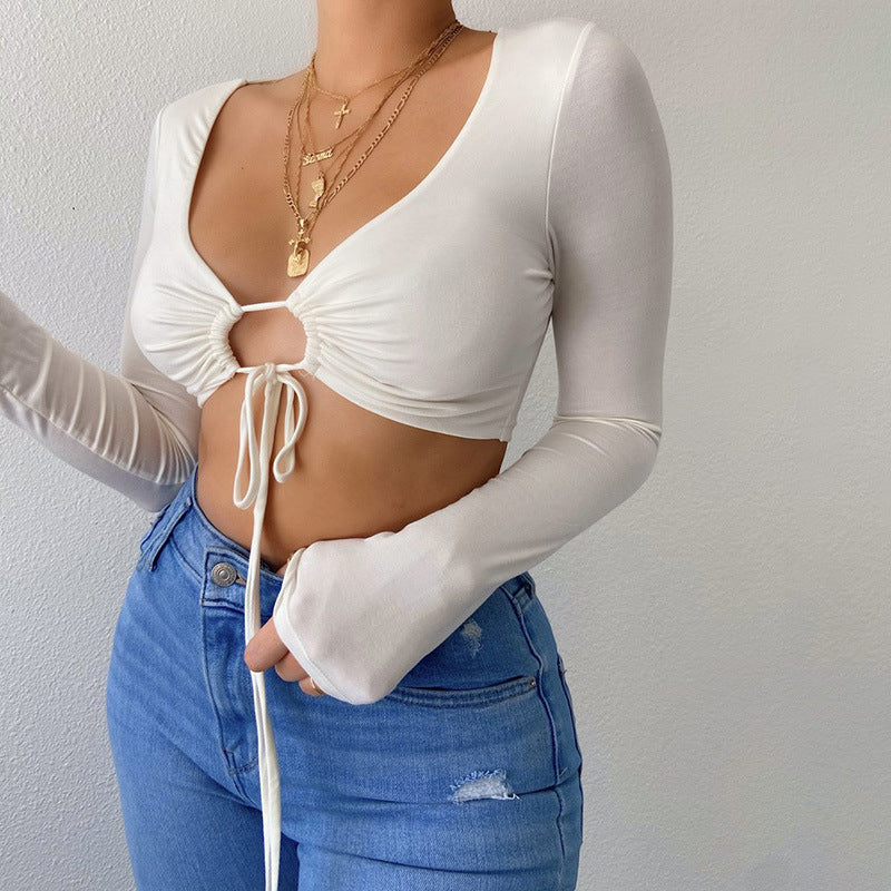 Front-Tie Cropped Summer Top