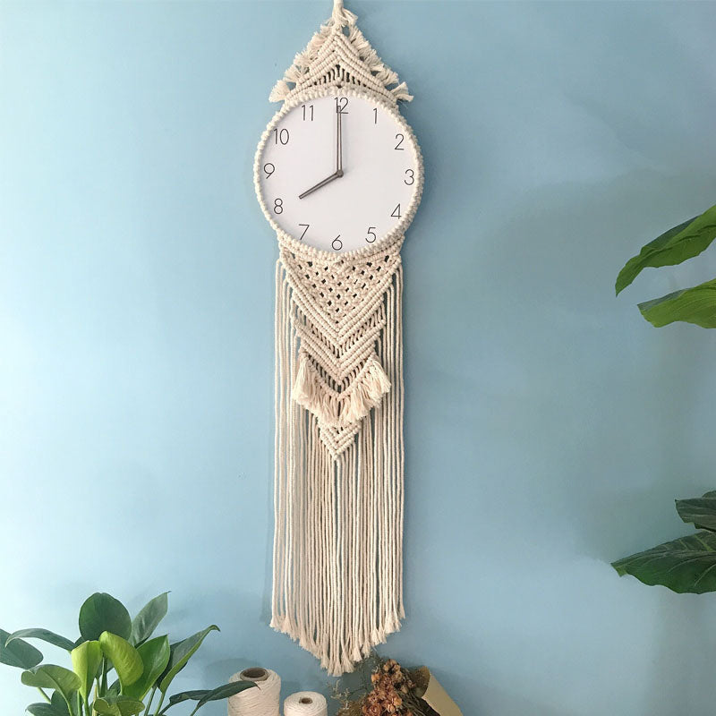 Creative Wall Clock Woven Tapestry Clock Clock