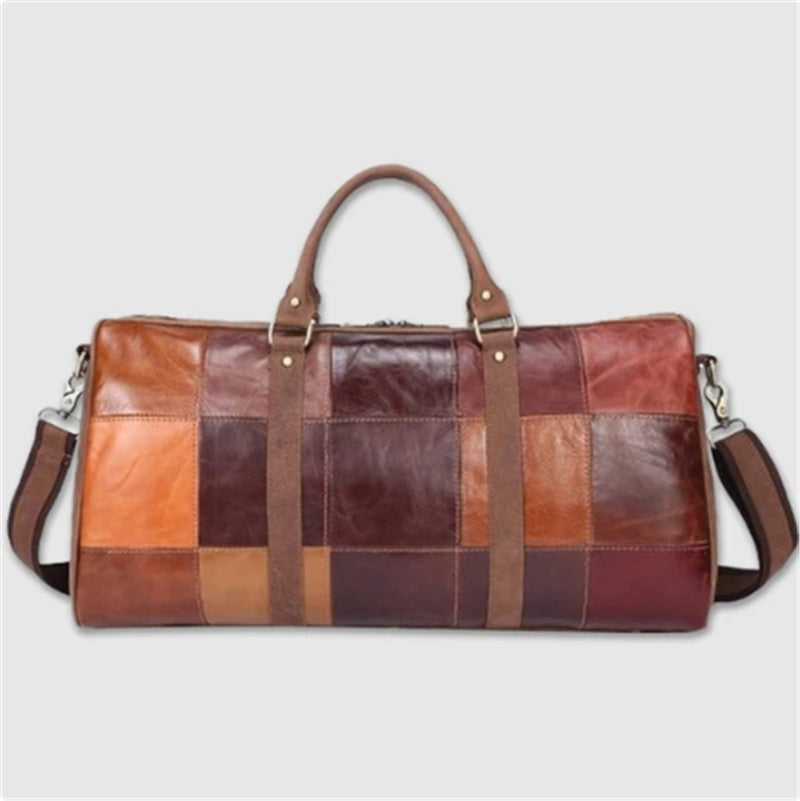 One-shoulder Handbag Europe And America Stitching Business Travel Luggage Bag