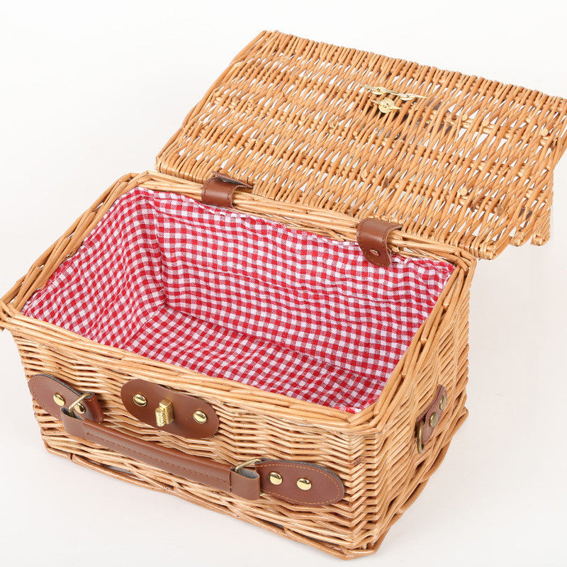 Wicker Storage Box Picnic Picnic Basket