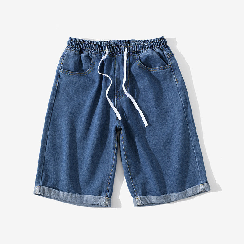 Denim Shorts Men's Summer Pants Couple Wear Spring And Summer Casual All-match Five-point Pants