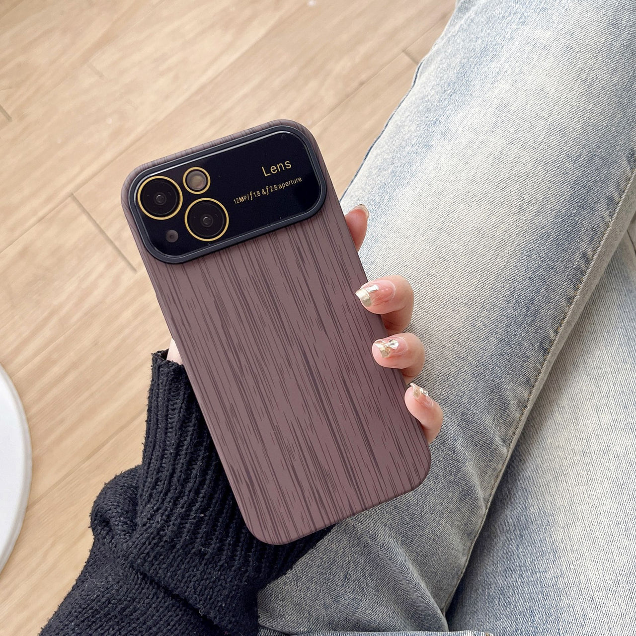 Fashion Personality New Wood Grain Phone Case