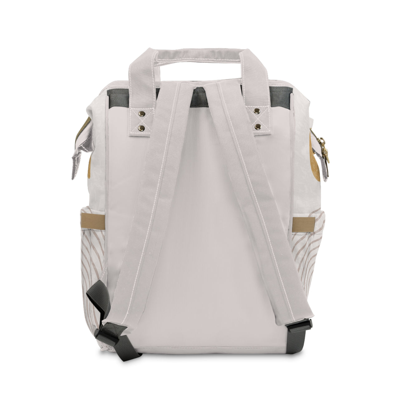 Personalized Neutral Boho Pattern Multifunctional Diaper Backpack, Newborn Gift, Baby Shower Gift, Bohemian Themed Babyshower