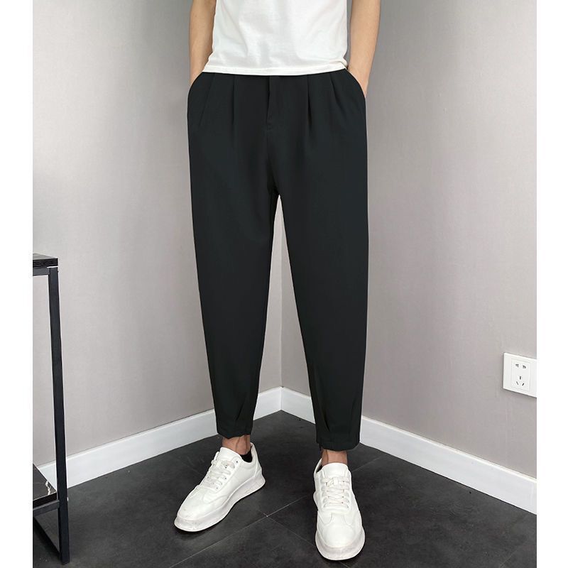 Spring And Autumn Cropped Casual Harem Pants Trendy All-matching