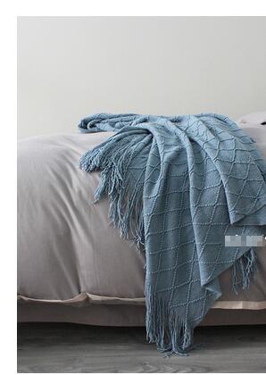 Nordic Knitted Wool Blanket