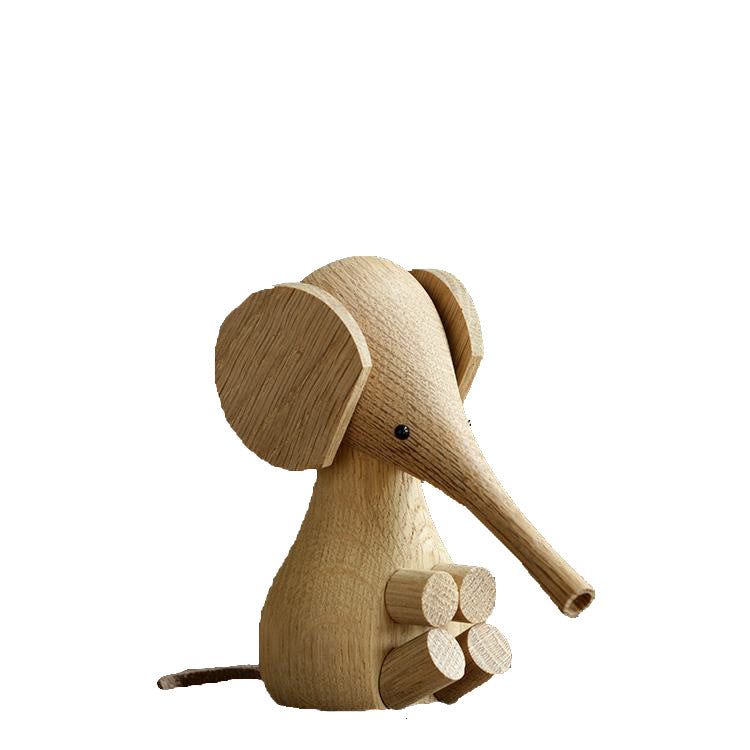 Solid Wood Pendant Elephant Decor