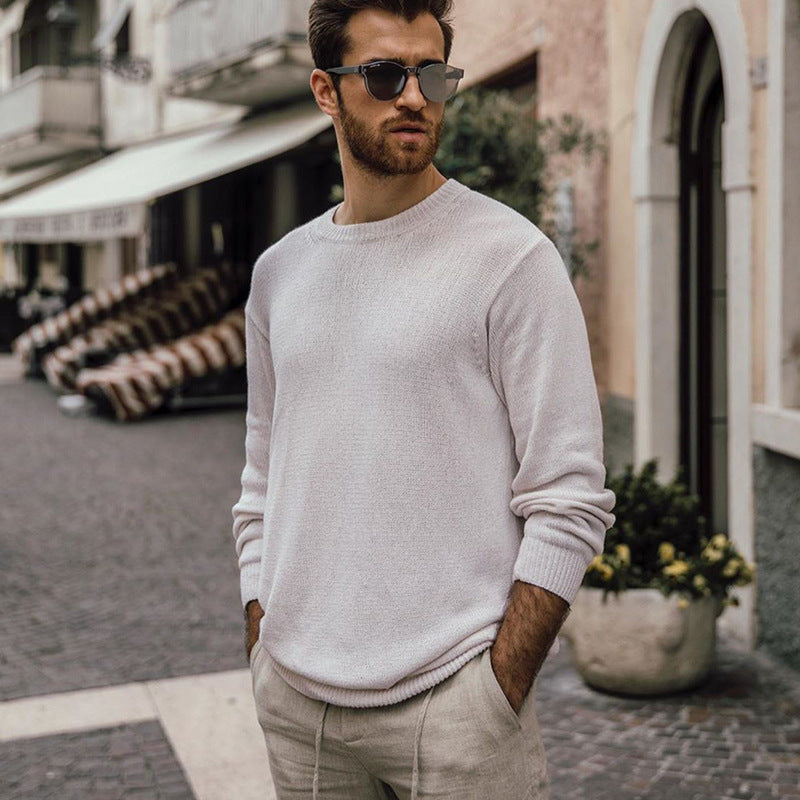 Autumn and Winter Long-Sleeved knitted Pullover