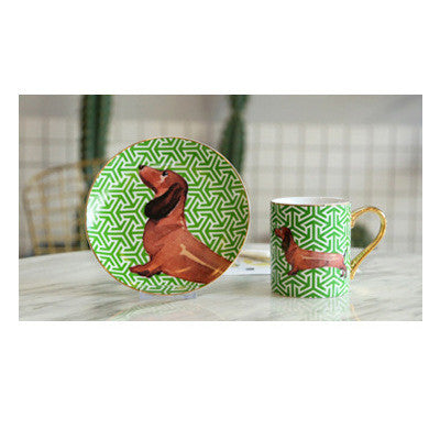 Simple Home Living Room Ceramic Coffee Cup And Saucer Set