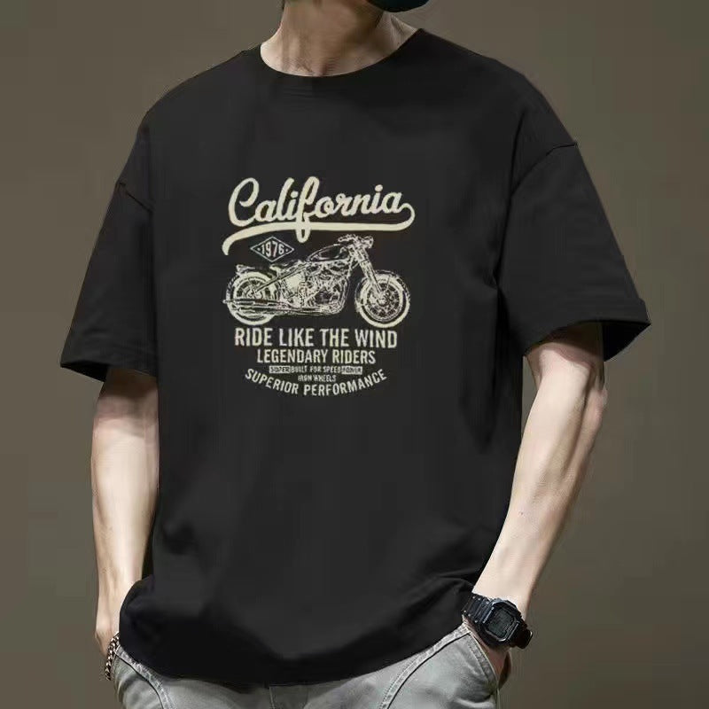 Men's American Retro Oversize Cotton T-shirt