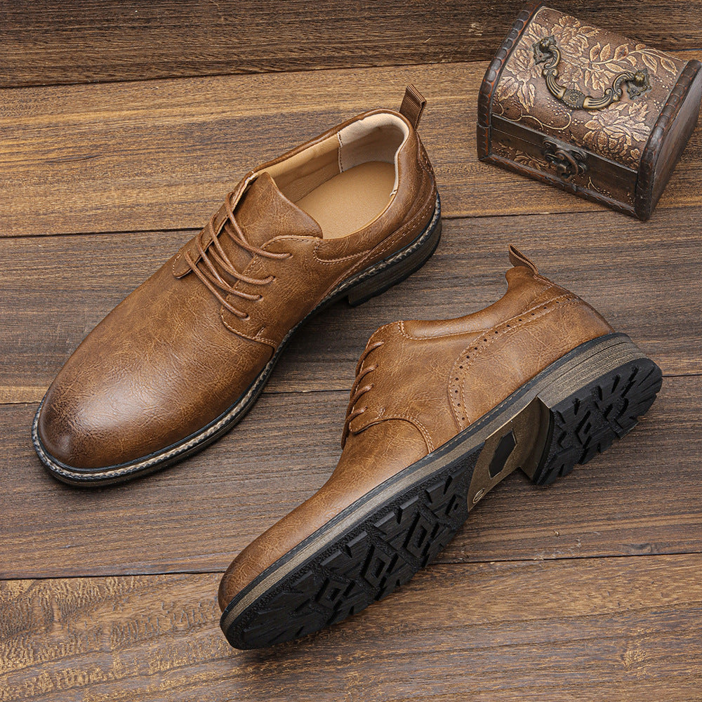 Men's Casual Comfortable And Minimalist Leather Shoes