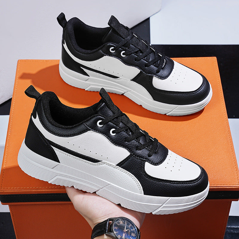 Leather Surface Sports Male Soft Bottom Running Shoes