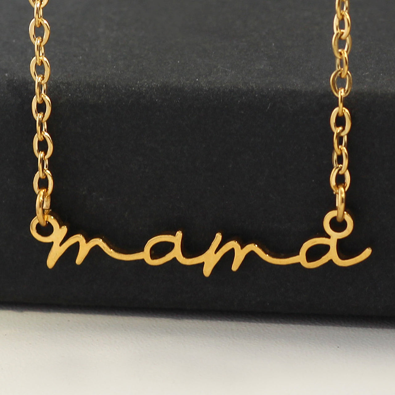 Mother's Day Gift Stainless Steel Mama English Letters Hand Painted
