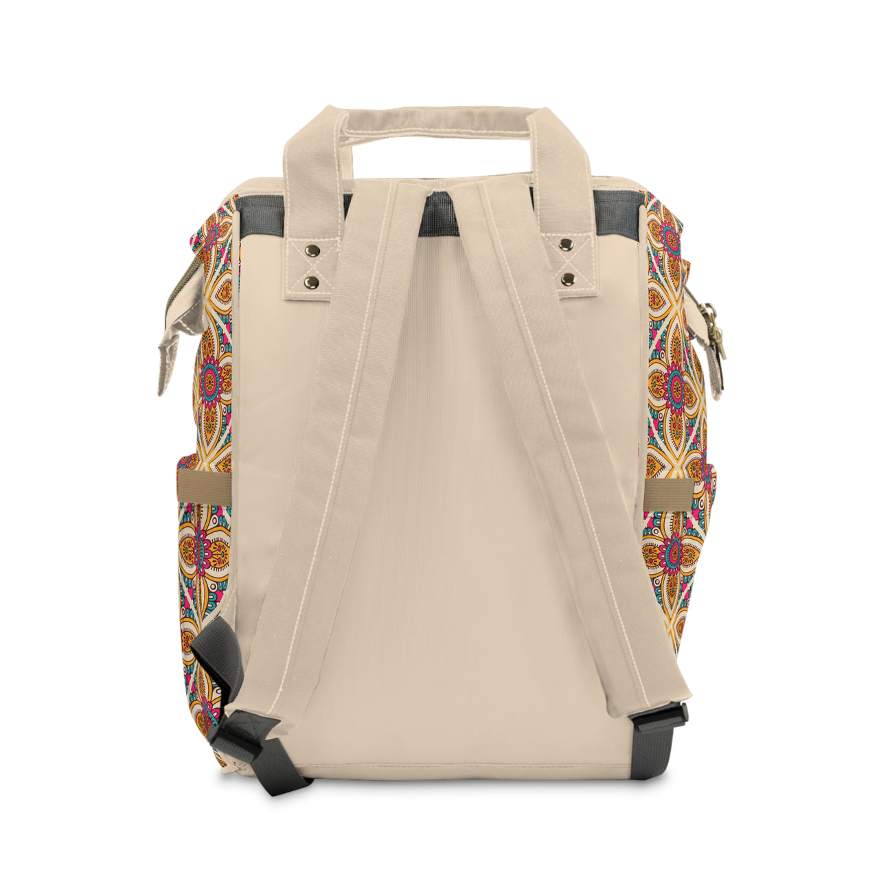 Personalized Colorful Mandala Girls Multifunctional Diaper Backpack, Newborn Gift, Baby Shower Gift, Baby Diaper Bag Nappy Stroller Bag
