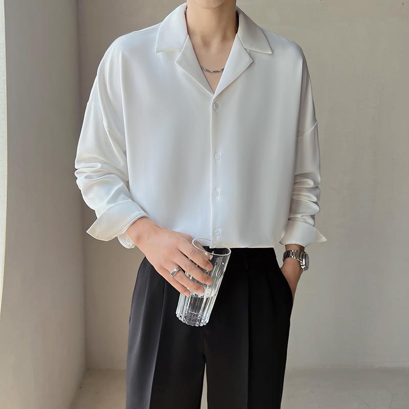 Fashion Solid Color Long Sleeve Shirt