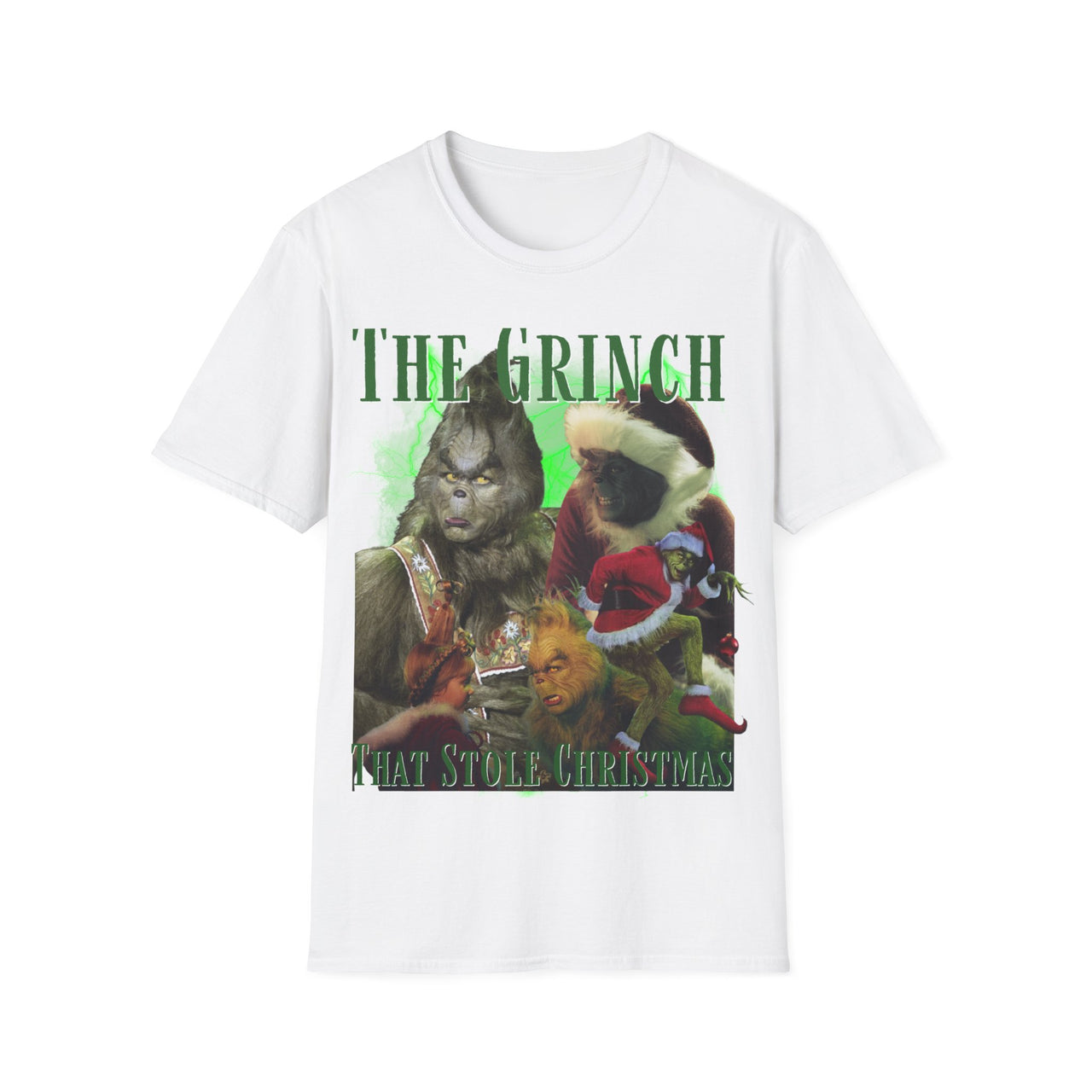 The Grinch Vintage Shirt, Jim Carrey Retro Shirt, Christmas Bootleg Shirt, 90s Vintage Graphic Christmas Tee v2