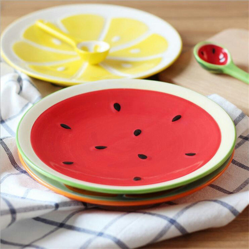 Household Ceramic Plate Creative Fruit 8 Inch