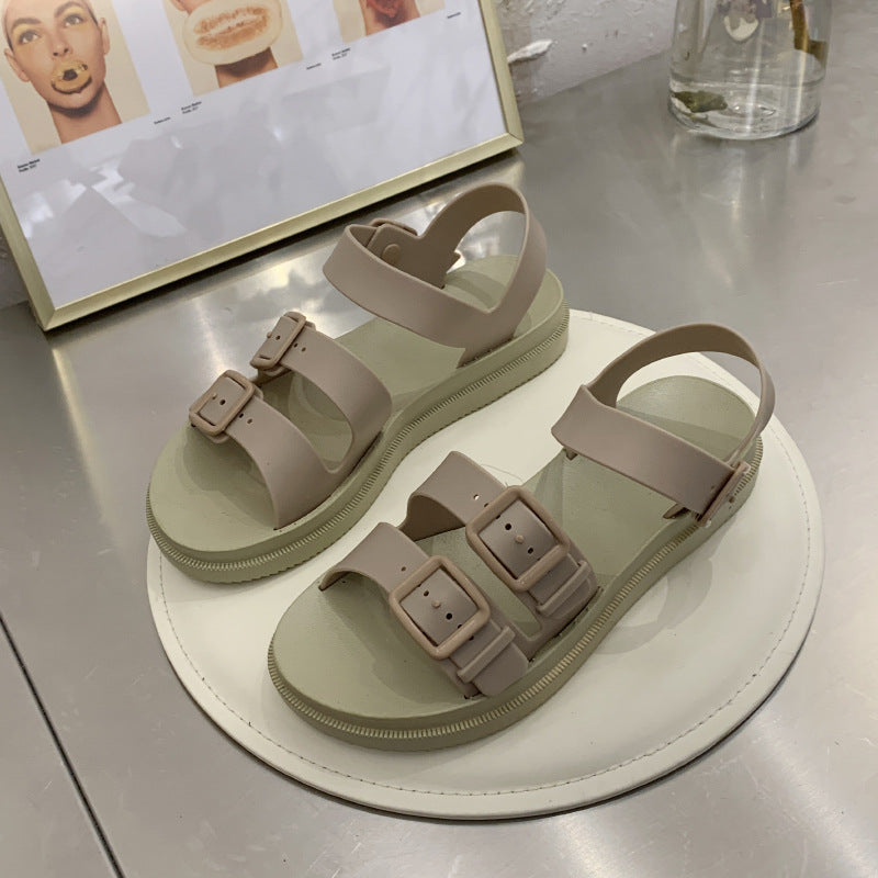 Outdoor Beach Shoes Soft Sole Solid Color Trade Sandals