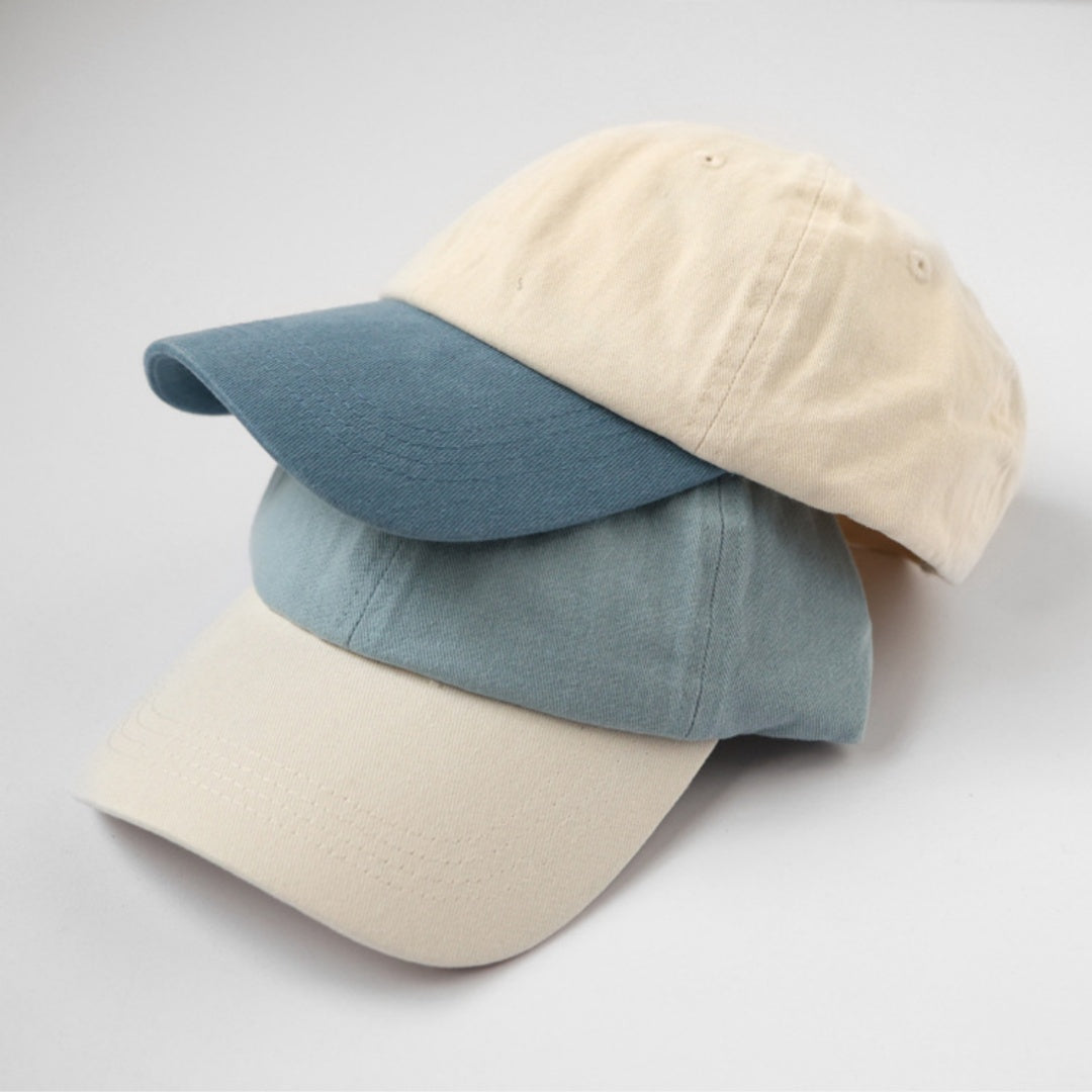 Muted Simple Stitching Ice Cream Color Street Casual Baseball Cap