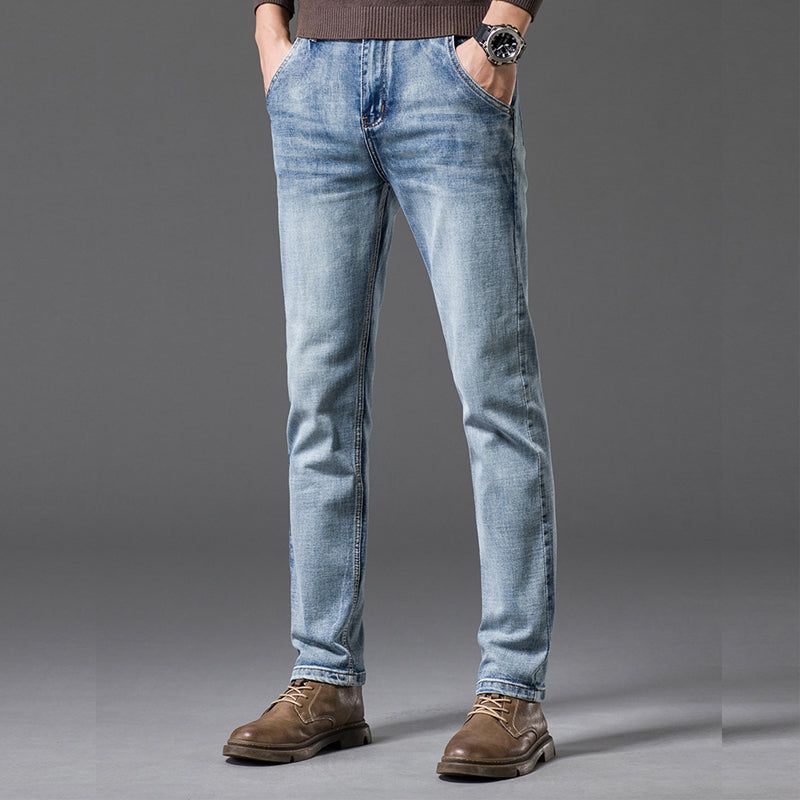 Men's Spring Pencil Pants Slim Outdoor Casual Jeans