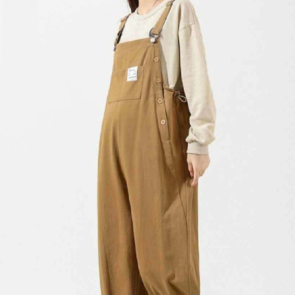 Outdoor Thin Full Size Loose Overall Jumpsuit