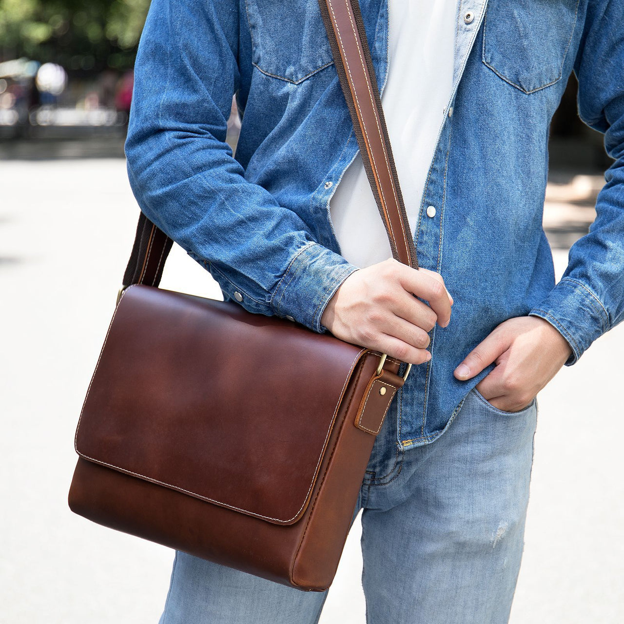 Men's One Shoulder Messenger Bag