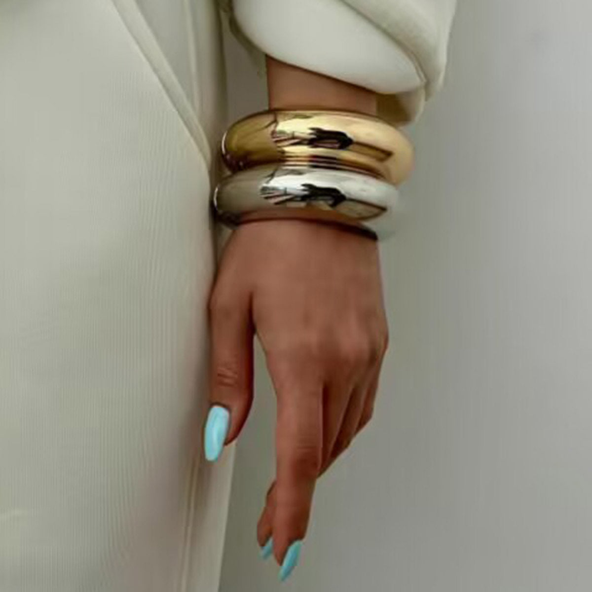 Glossy Simple Bracelet Ring Bracelet Exaggerated Classic Women