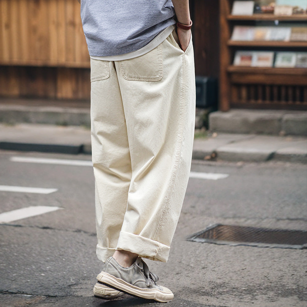 Loose Wide Leg Leisure Pants Men's Spring