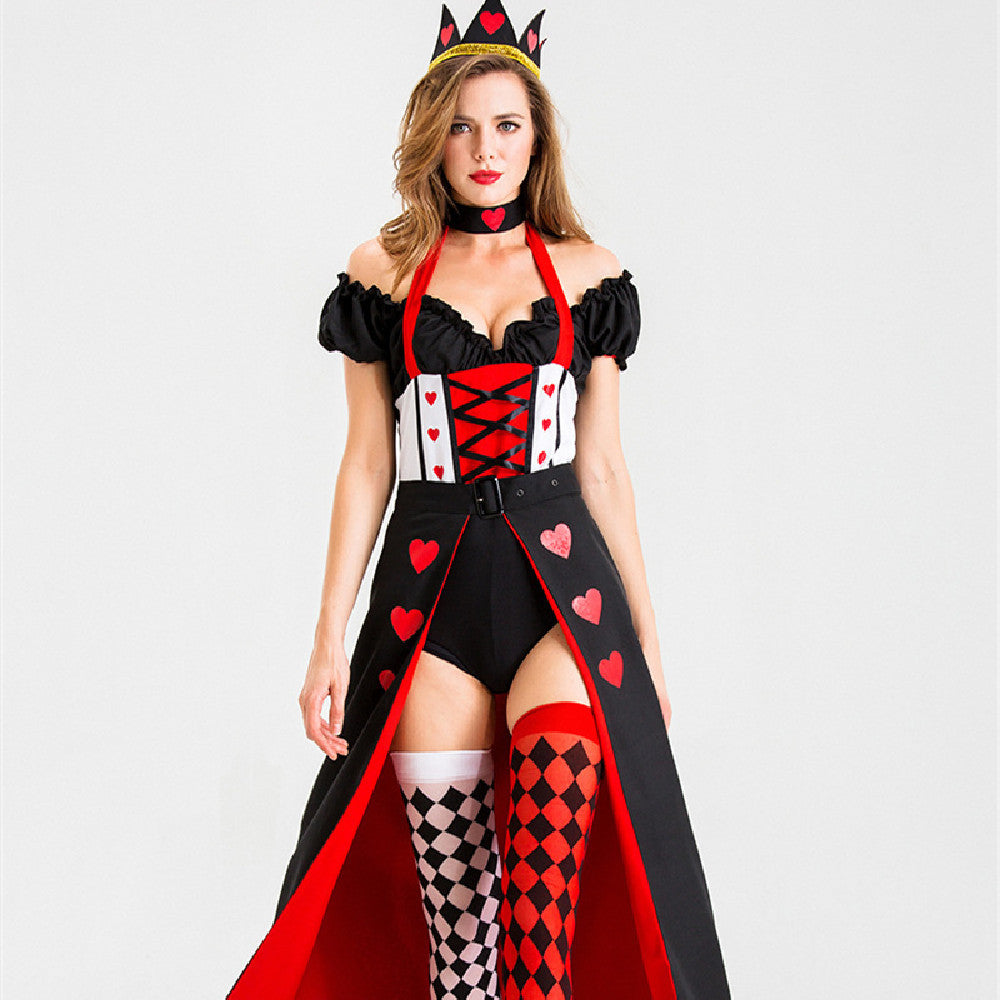 Red Heart Queen Uniform Halloween Costume