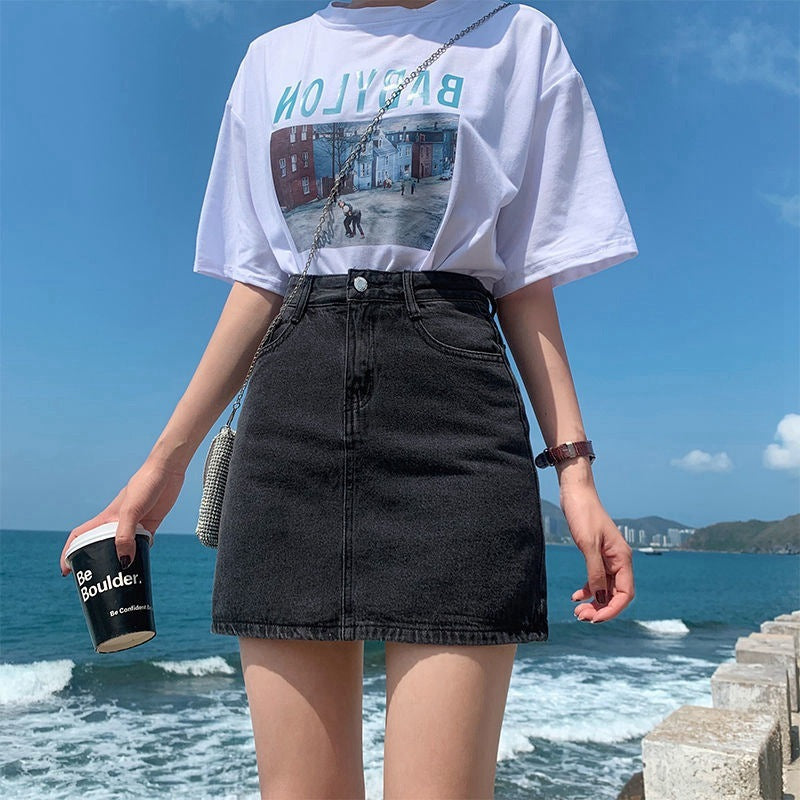 Women's Denim Skirt Summer New