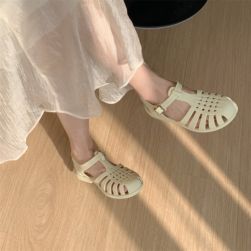 Women's Openwork Woven Vintage Roman Sandals