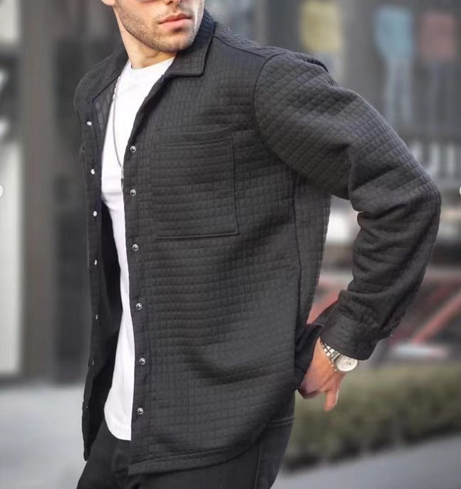Men's Fashion Casual Large Size Long Sleeve Jacket