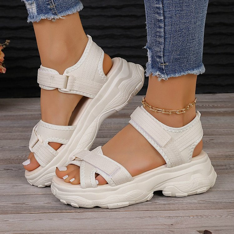 Spring And Summer New Platform Women's Flat Sandals