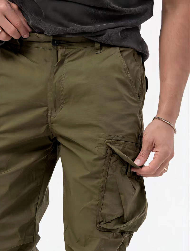 Men's Three-dimensional Pocket Woven Cargo Pants