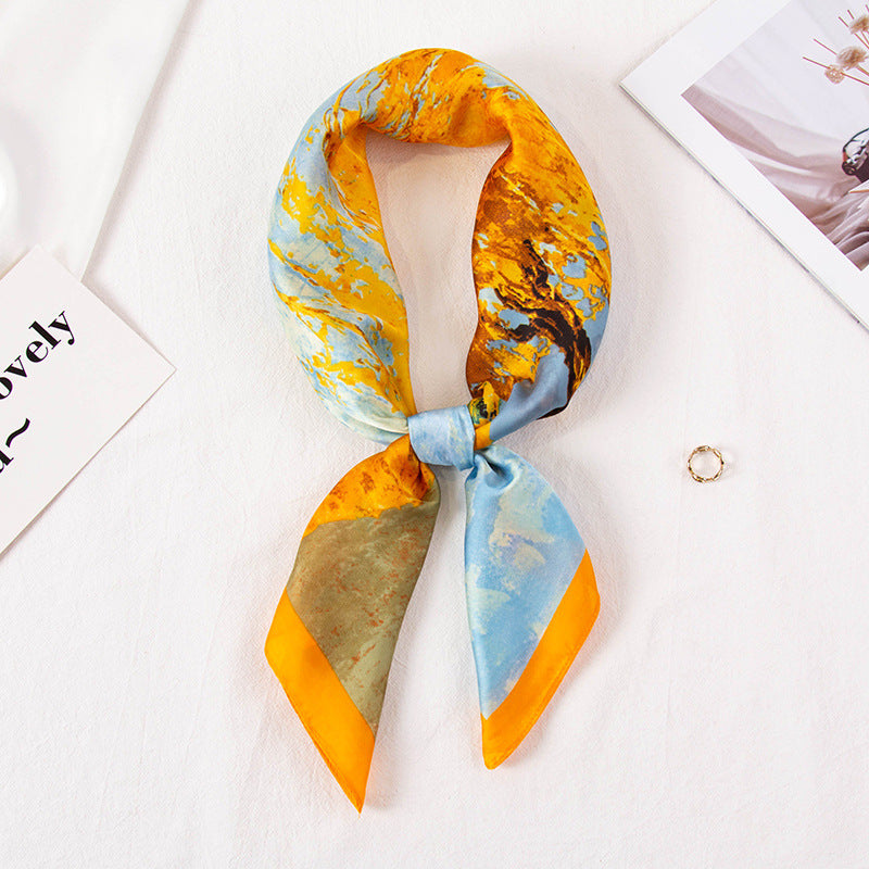 All-matching Imitated Silk Scarves Decoration