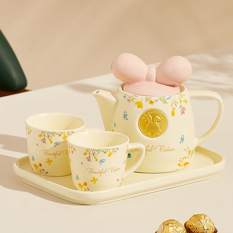Teapot Cute Heat Resistant Mug Set