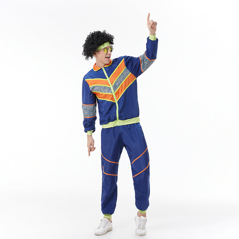 Halloween Retro 90s Disco Baseball Uniform Stage Performance Costume