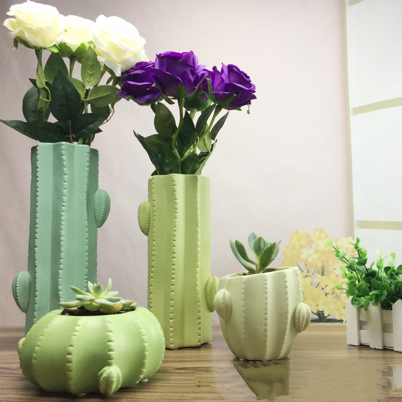 Simple And Fashionable Cactus Vase Household Furnishings