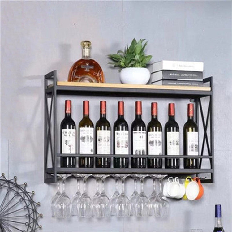 Solid Wood Wall-mounted Wine Rack