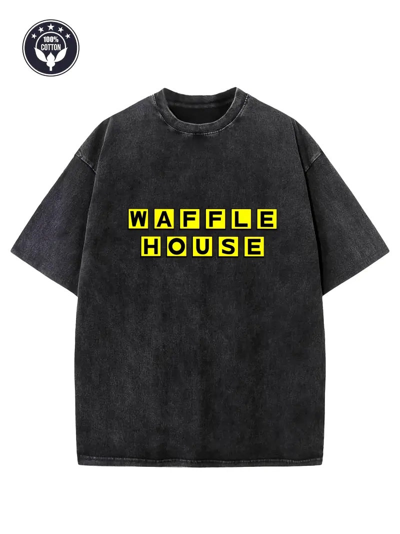 Men's Waffle House Printed Short Sleeved Shirt