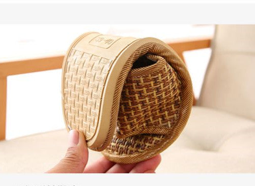 Rattan Straw Woven Slippers