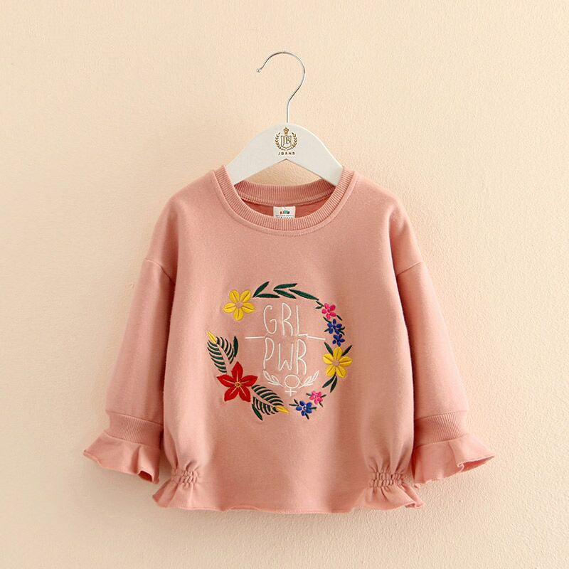 Girl Power Baby Western Embroidered Sweater